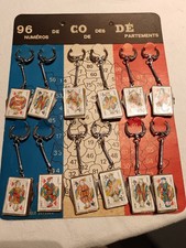 plaque de porte clé canif "art forain"