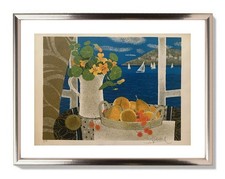 YVES GANNE (1935-2019) LITHOGRAPHIE ORIGINALE VUE DE COLLIOURE 1960 (152)