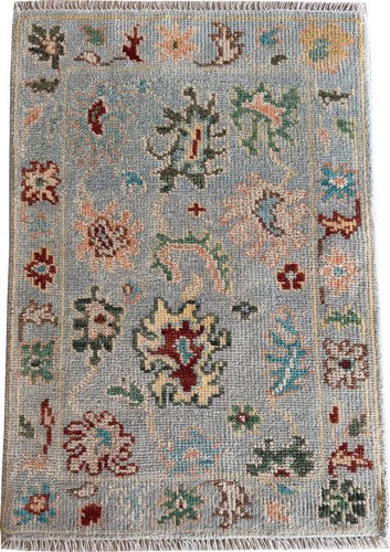 Tapis vintage oushak noué - tapis, à