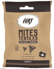Lot 4 crochet anti mites textile préventif curatif sans odeurs FURY