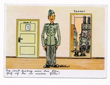 Photo carte humoristique allemand 2GM WW2