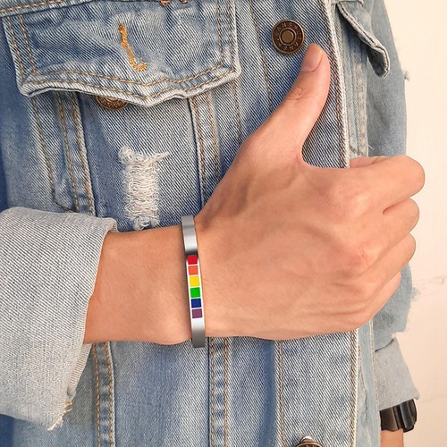 Titane acier rainbow - acier, gay