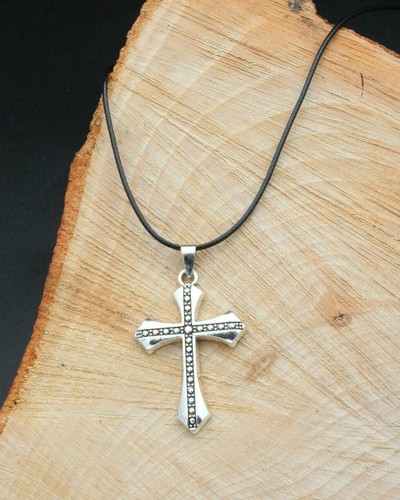 Collier avec croix homme - ,