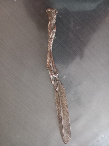 Coupe papier bronze argente - papier,