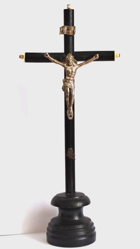 Crucifix bois noir napoleon - bois,