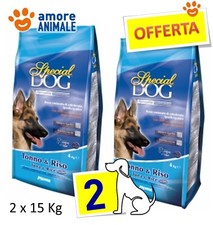 2 SACS - MONGE Special Dog - Thon Et Riz Kg.15 - Croquettes Pour Chien, Chiens