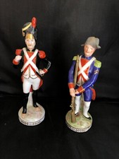  soldats porclaine lot de 2 figurines PORCELAINE DE PARIS 1900 empire NAPOLEON