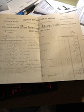 FACTURE MANUSCRITE AVEC TIMBRE