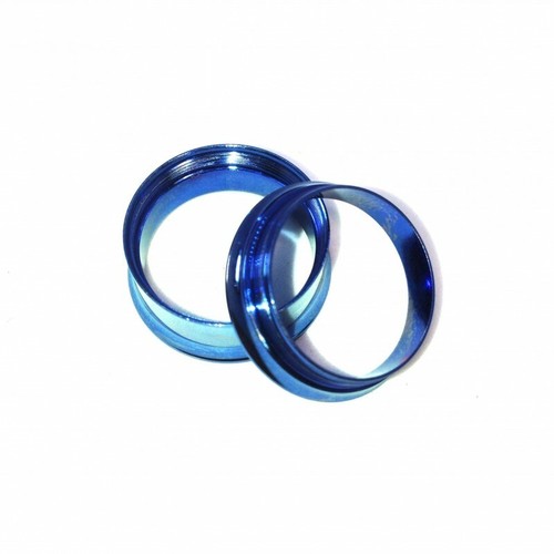 Piercing plug acier bleu - plug,