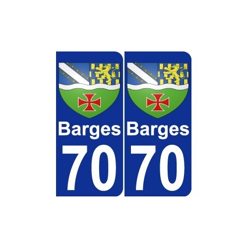 Barges blason autocollant - 70,