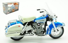 Miniature Voiture Auto 1:18 HARLEY DAVIDSON FLH ELECTRA GLIDE 1966 BLUE Moto