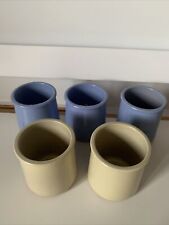 Lot De 5 Pot Yaourt En Céramique La Fermière 7x7,5 cm