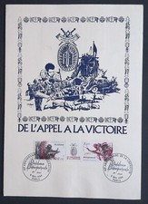 Encart Philatélique Général de Gaulle L'Appel à la Victoire