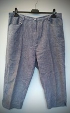 Pantacourt Taille Haute Anne Weyburn En Lin 46