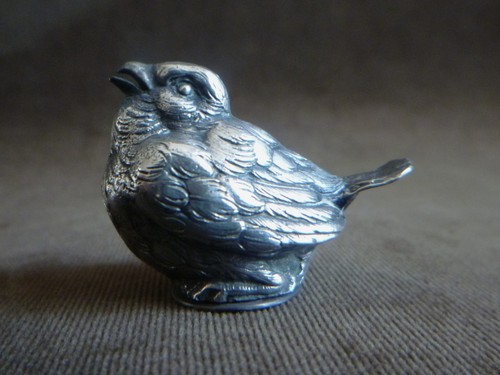 Moineau argent massif du - argent,