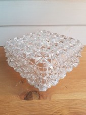 plafonnier globe carré vintage 1960 verre Erco