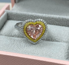 Igi 2.15Ct Forme Coeur Vif