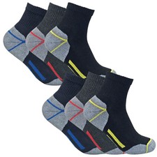 Homme Courtes Basses Respirantes Randonnée Travail Chaussettes avec Renforcées