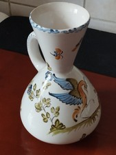 Petit Vase En Faïence De Moustiers  Vintage