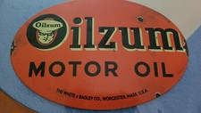 RARE PLAQUE OILZUM MOTOR OIL