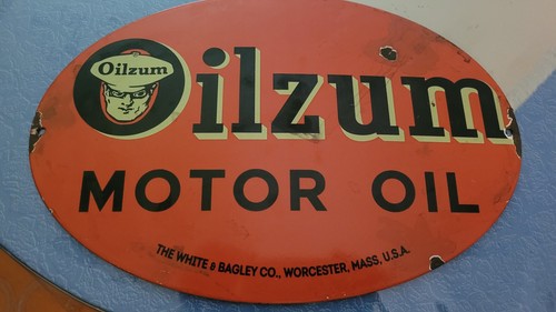 Rare plaque oilzum motor - rare,