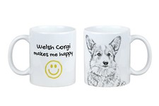 Pembroke Welsh Corgi tasse avec chien me rend heureux Art-Dog