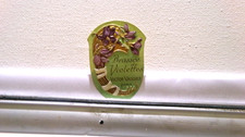 Étiquette ancienne flacon de