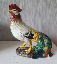 Statue de coq en céramique -