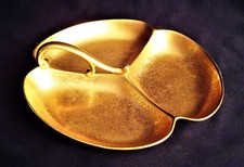 Stouffer China Handled Serving Dish 22KT Gold finish Circa 1920