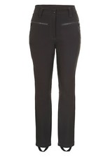 Ice Peak Énigme Femmes Noir Skinny Extensible Étrier Ski Pantalon Court Jambe
