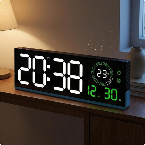 Horloge murale numérique led - murale,
