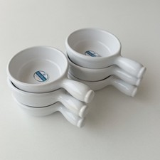 Lot  6 petits caquelons -Emile Henry - Blanc - Poterie culinaire