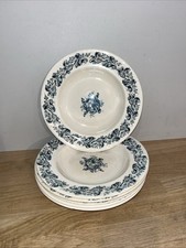 Terre De Fer Plat Lot 6 Assiettes Creuses En Faïence Longwy Modèle Russe Ø 23 cm