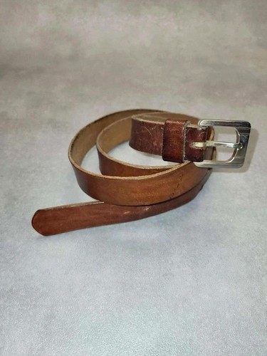 Ceinture vintage cuir - cuir, marron