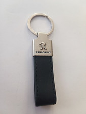 Porte-clés Cuir Automobile Lion PEUGEOT Garage REDON Keychain vintage