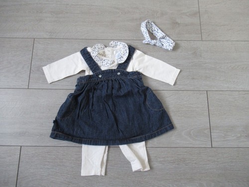 Robe salopette jean bleu - en, +