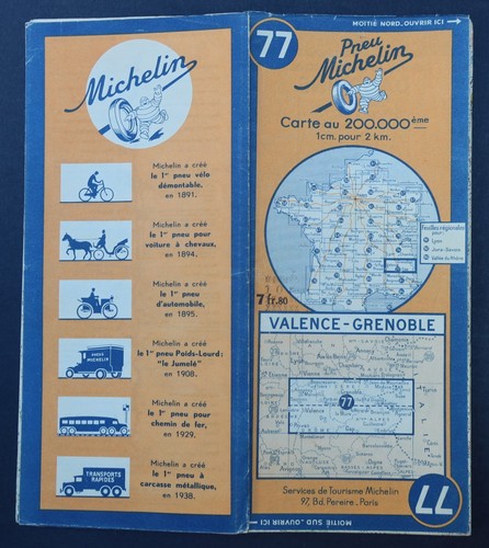 Carte michelin valence - carte,