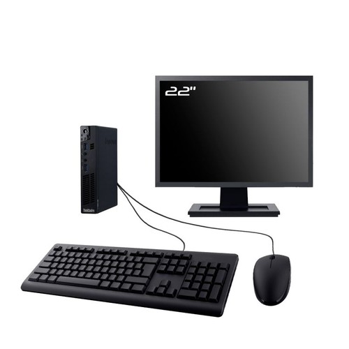 Lenovo m92p tiny - pc, 22"