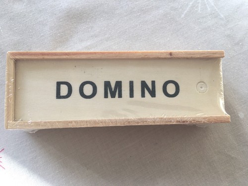 Jeu dominos bois boite - dominos, en