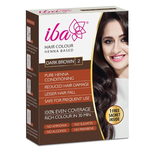 Iba dark brown hair - brown, 70g