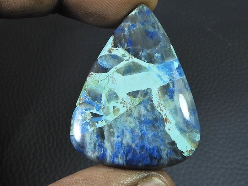 Cabochon poire shattuckite - cabochon, de