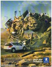 PUBLICITE ADVERTISING 095  2008  PEUGEOT   la 207 SW OUTDOOR