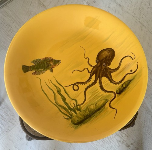 Ancien grand plat poisson - ancien,