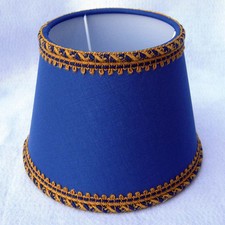 Abat jour tissu bleu - bleu, cm