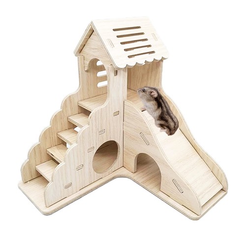 Natural wood hamster - natural,
