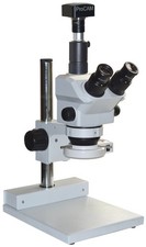 Professionnel Stéréo Microscope 1:9 Zoom 7 – 60 ×, 115mm WD + 5 Mp Caméra +