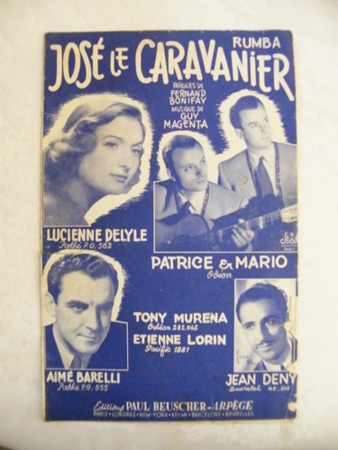 Partition josé caravanier - josé, le