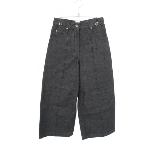 Pantalon denim boutonné
