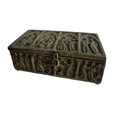 Coffret ancien, bronze doré