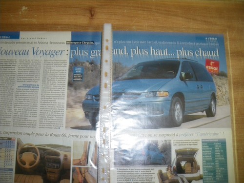 Essai chrysler voyager - l'essai.....chrysler,